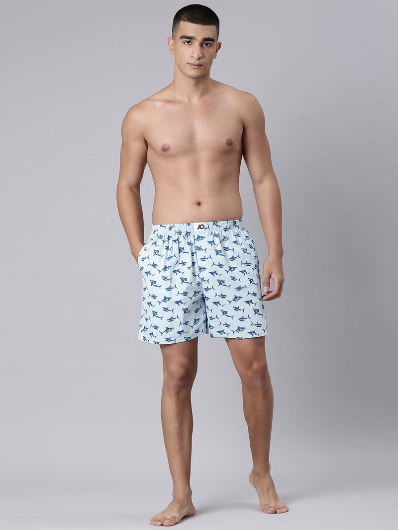 Joven Men Printed Pure Cotton Side Pocket Boxers Pack of 2 - Image 5