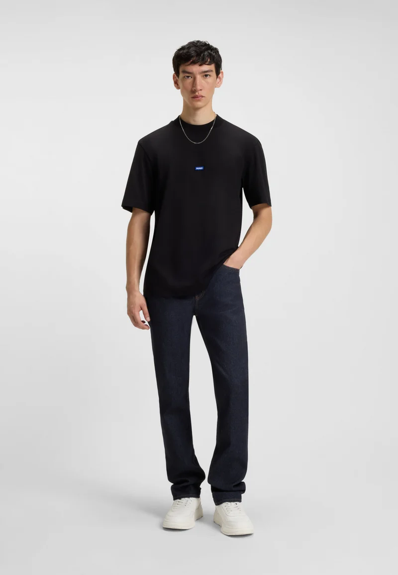 HUGO Slim-fit jeans in dark-blue stretch denim
