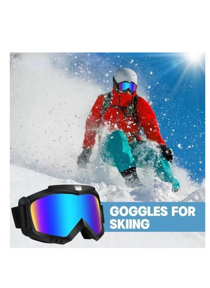 Generic Dust and sand protection goggles for off-road motorcycles motorcycle protection goggles goggles, windproof goggles, safety goggles protection (large size-color lens) - from Rana store  - Image 5