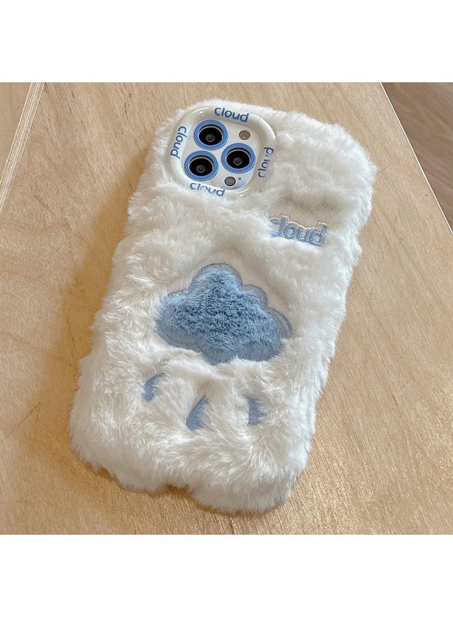 S-TOP Case For iPhone 14 Pro Embroidered Plush TPU Phone Case - Image 1