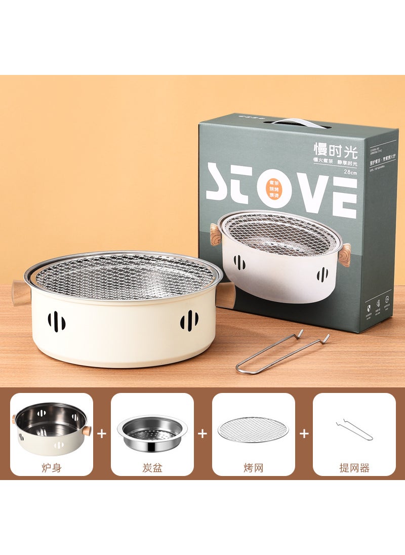Generic Versatile Cute Yellow Duck Electric Grill Mini Non-Stick 28cm slow-time oven [without charcoal]] 
