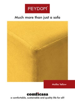 COMFICASA FEYDOM CHOICE 1: Modular Sofa bed with Storage - Mollia Yellow  - Image 2