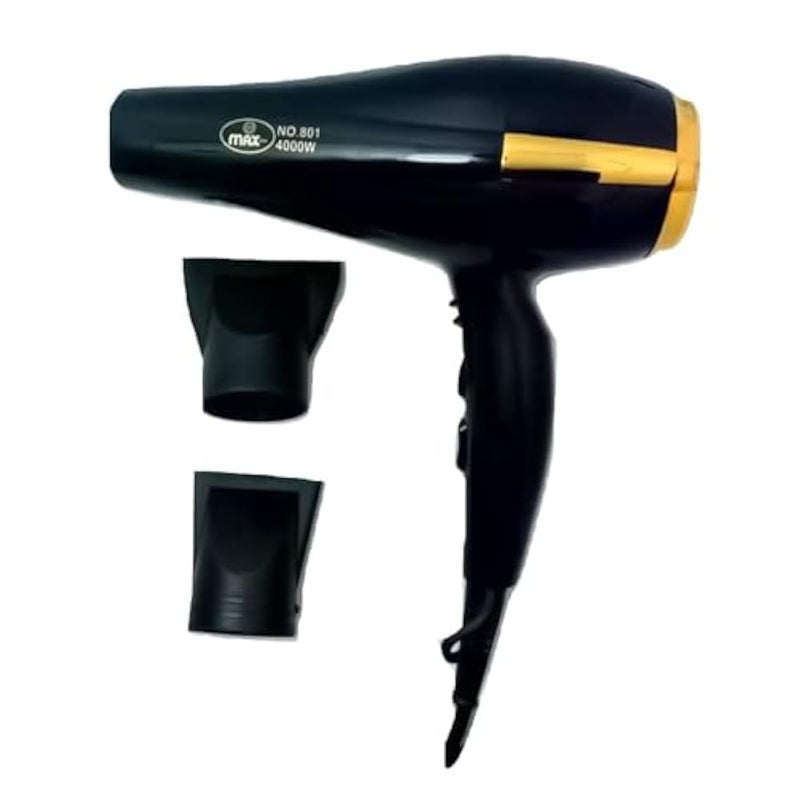 Max Hair Dryer pro801 - 4000 W Black - Image 1