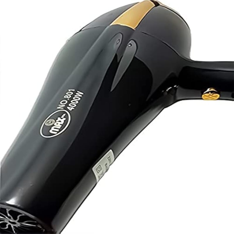 Max Hair Dryer pro801 - 4000 W Black - Image 3