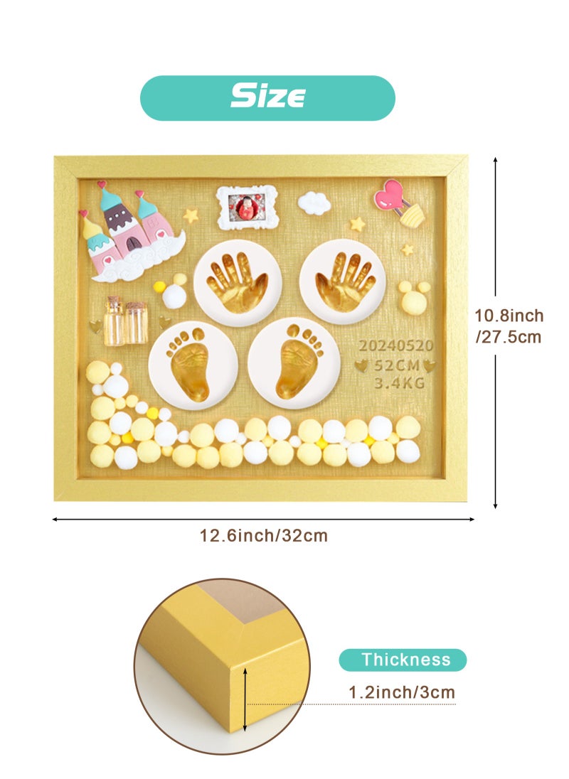 Baby Footprint Kit, Baby Foot and Hand Print Kit, Baby Keepsake Frame, Nursery Pictures Frames, Hand Print Mold Kit, New Mom Gifts, Baby Newborn Essentials Must Haves, Baby Shower Gifts - pzsku/ZAB31637294D837194190Z/45/_/1734340794/b094ad6f-4c74-4b80-880f-2847e8fd2881