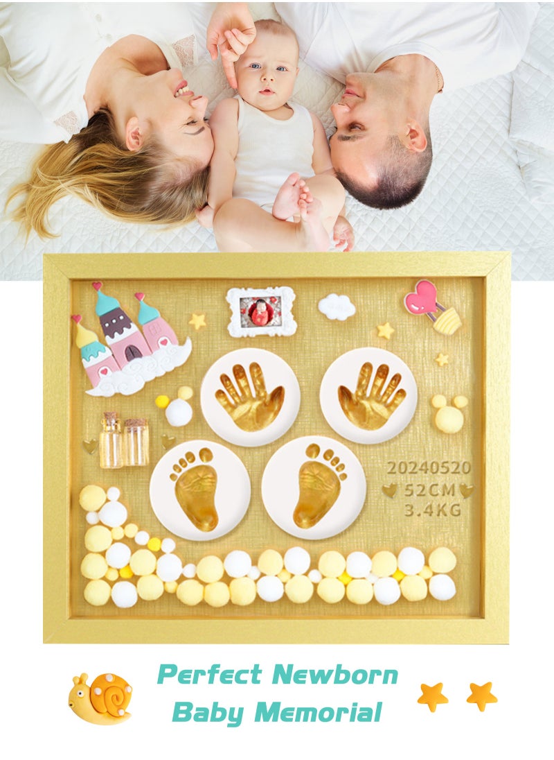 Baby Footprint Kit, Baby Foot and Hand Print Kit, Baby Keepsake Frame, Nursery Pictures Frames, Hand Print Mold Kit, New Mom Gifts, Baby Newborn Essentials Must Haves, Baby Shower Gifts - pzsku/ZAB31637294D837194190Z/45/_/1734340835/8a9d3df3-a561-44e7-b5e1-43fe96a792fc