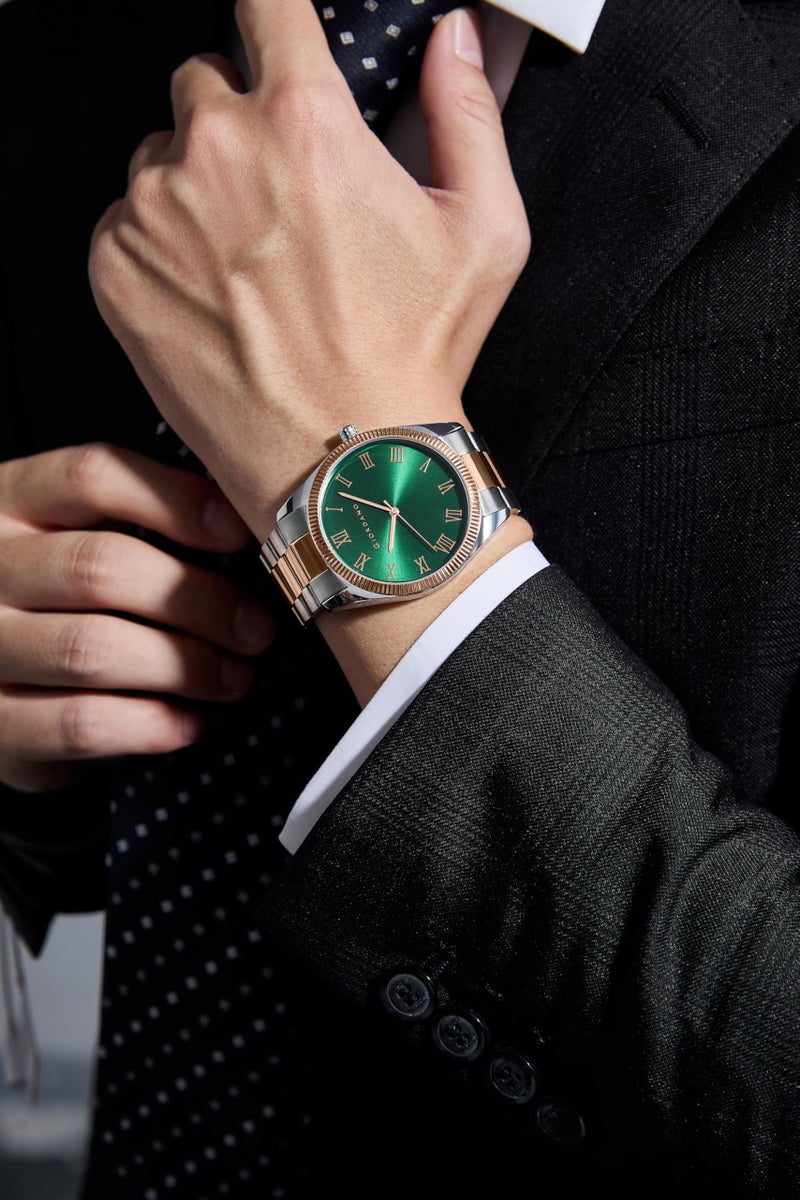 Giordano Classic Formal Analog Watch for Men with Stainless Steel Strap and Roman Numeric Indices -GZ-50112 - Image 2