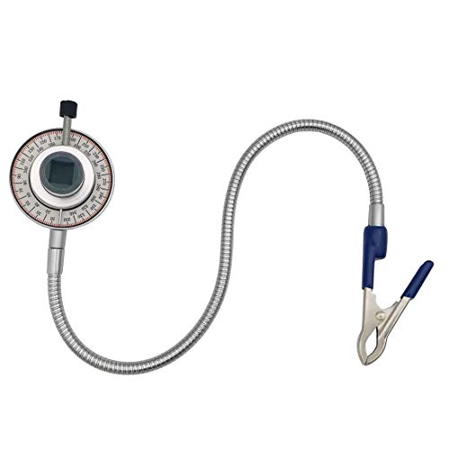 VASTOOLS Torque Angle Meter, 1/2" Drive Wrench Angle Gauge, 14" Flexible Clip Arm, CR-V Steel - Image 1