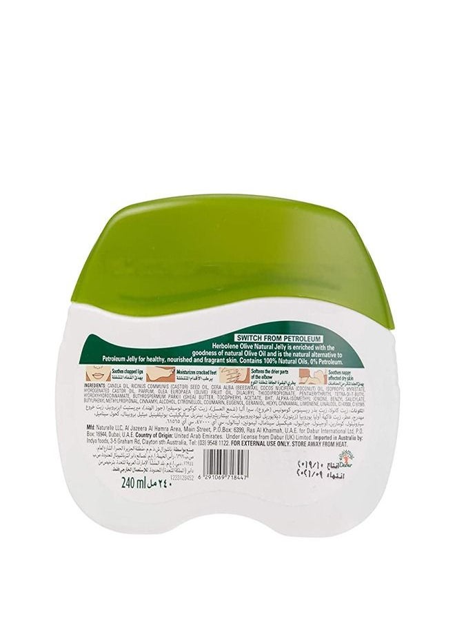 Dabur - Dabur Herbolene Olive Petroleum Jelly | Enriched with Olive and Vitamin E | For Damaged Skin - 240 ml - Image 1
