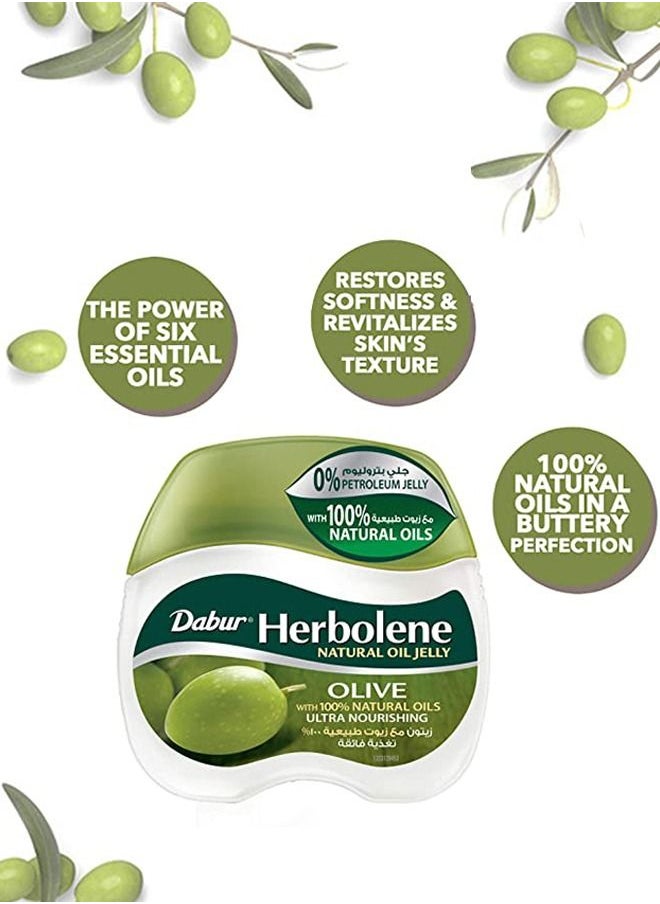 Dabur - Dabur Herbolene Olive Petroleum Jelly | Enriched with Olive and Vitamin E | For Damaged Skin - 240 ml - Image 1