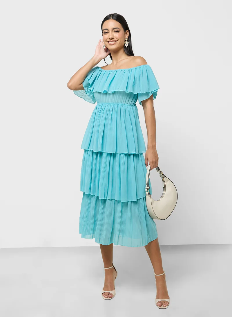 ELLA Tiered Chiffon Dress