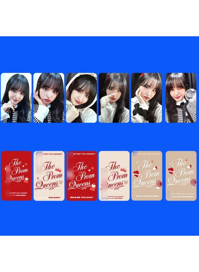 NIBEMINENT 6 Pcs Kpop IVE - LIZ THE PROM QUEENS Lomo Cards Card For Fans Collection Gifts