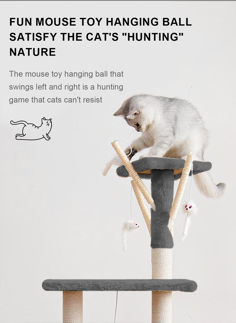 Kidle Cat Tree Cat Climbing Frame Cat Scratching Post Cat House Cat Toys - Image 4
