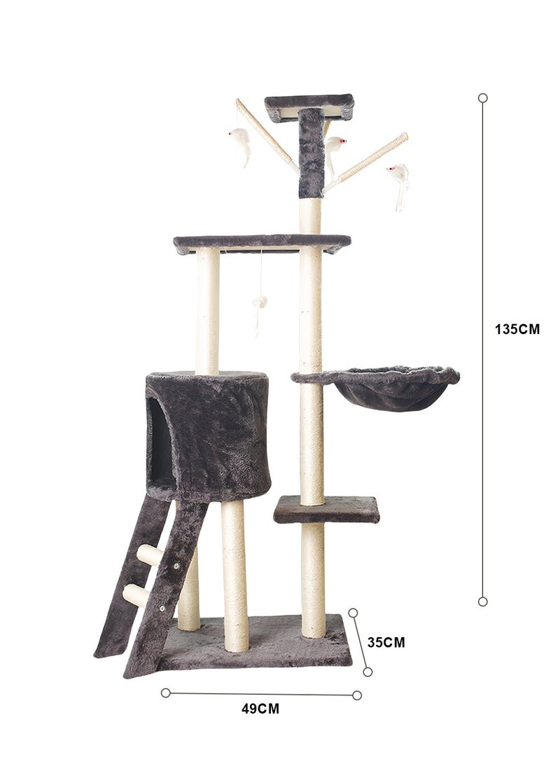 Kidle Cat Tree Cat Climbing Frame Cat Scratching Post Cat House Cat Toys - Image 2