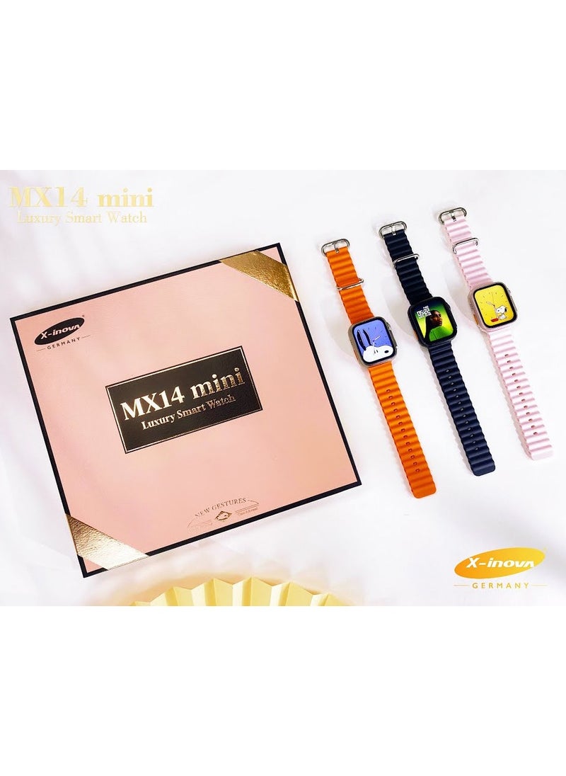 X-Inova Germany MX14 mini Luxury Smart Watch with multicolor Straps - pzsku/ZAB318F284F7D8741A2A5Z/45/_/1725037404/e4d6eefd-bbdb-4528-ba40-2d6650f72f1e