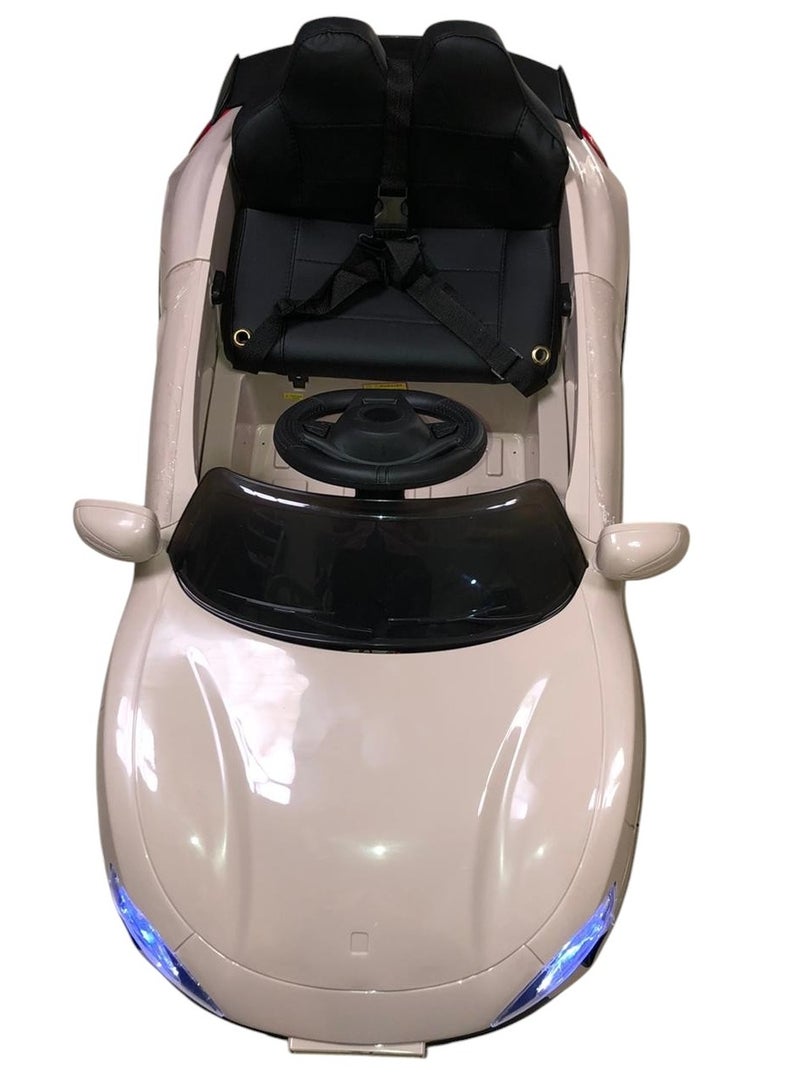 Kids Ride-On Electric Car with Remote Control, Music, Lights & Safety Belt – Rechargeable Battery Powered Toy Vehicle  - Image 3