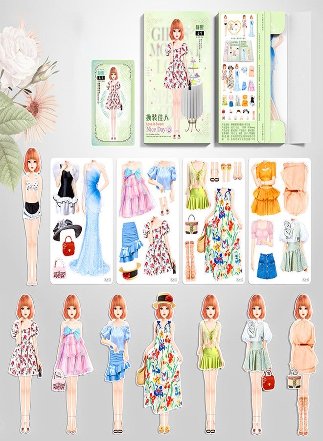 Daniel Axel Magnetic Princess Dress Up Paper Doll Pretend Play Toys Magnet People Clothes Puzzles Game for 3+ Year Old Girls Toddler,Preschool Learning Created Imagine Set Birthday Gift - Image 1