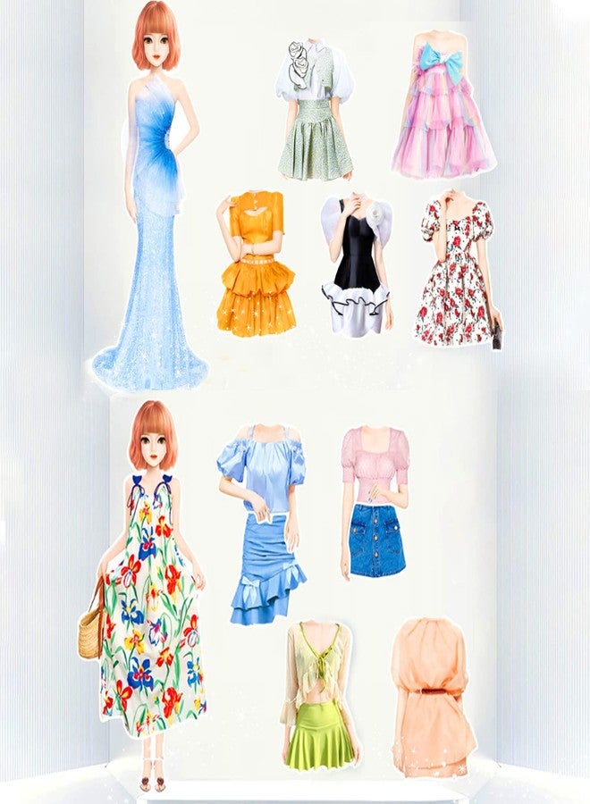 Daniel Axel Magnetic Princess Dress Up Paper Doll Pretend Play Toys Magnet People Clothes Puzzles Game for 3+ Year Old Girls Toddler,Preschool Learning Created Imagine Set Birthday Gift - Image 5