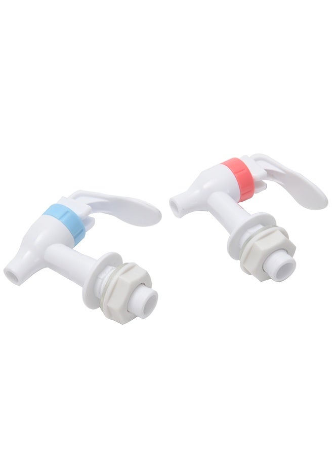 LAWAZIM Water Dispenser Tap - 2 Piece - Lever Handle Faucet Tap Replacement with Washers and Nuts, Hot & Cold Reusable Spigot Set for Water Coolers, Beverage Dispensers, Jugs, and Drinking Fountains - Image 3