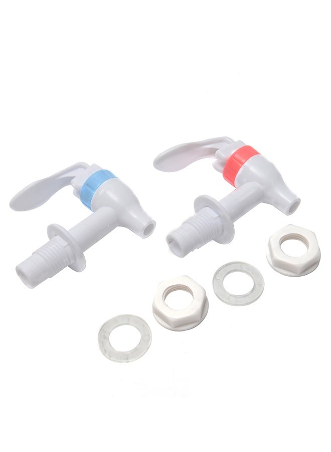 LAWAZIM Water Dispenser Tap - 2 Piece - Lever Handle Faucet Tap Replacement with Washers and Nuts, Hot & Cold Reusable Spigot Set for Water Coolers, Beverage Dispensers, Jugs, and Drinking Fountains - Image 4