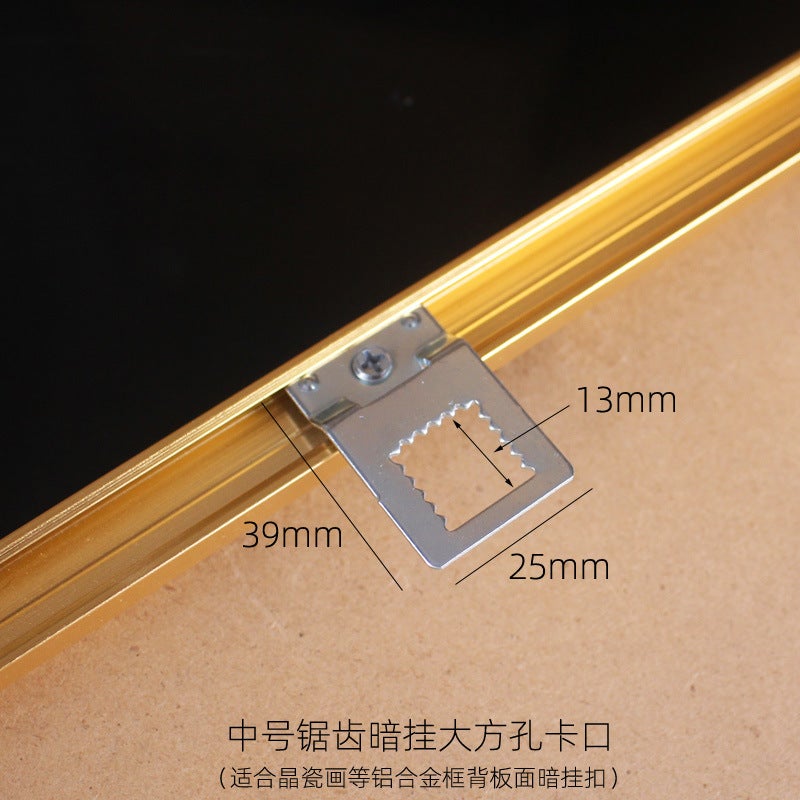 Picture Hanging Tool Set PE Bag Medium Square Eyelet Serration Medium Square Eyelet Serration