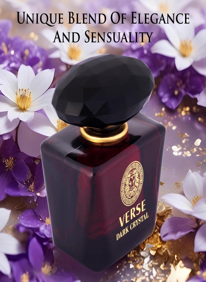 NovoGlow Verse Dark Crystal for Women 3.4fl Oz - Top Notes of Spicy Ginger & Cardamom with Pepper - Floral Tones of Orange Blossom & Creamy Coconut - Oriental Aroma with Warm & Musk - Elegant 100ml Bottle - Image 4