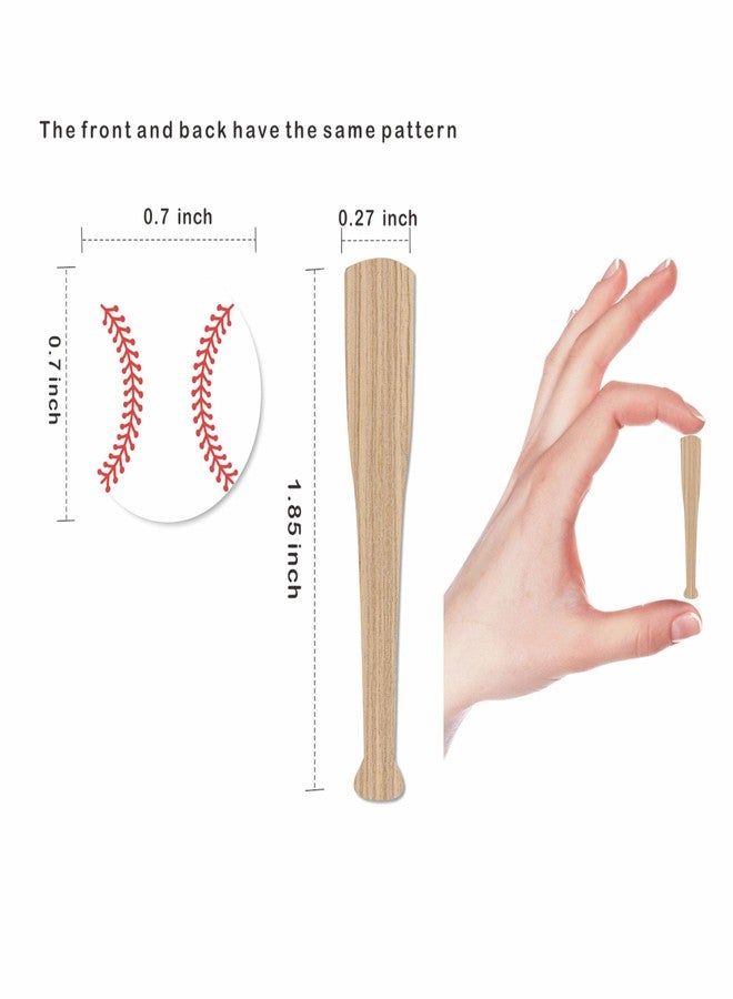 ZTZTST 200Pcs-Baseball Table Confetti, Baseball Bat Confetti,Baseball Party Decorations,Table Decoration - Image 2