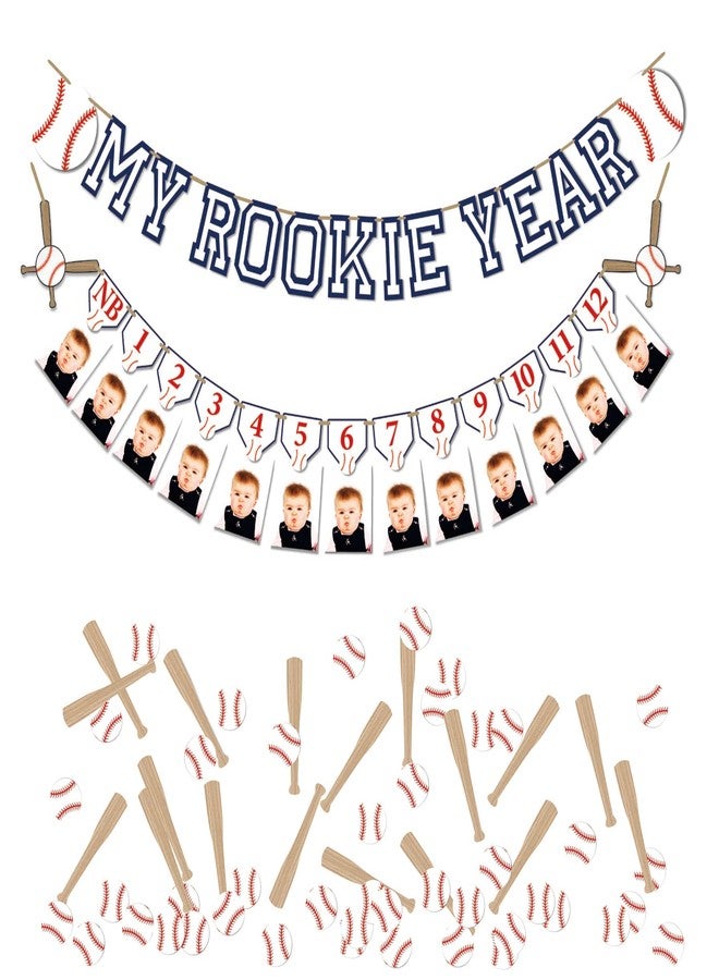 ZTZTST 200Pcs-Baseball Table Confetti, Baseball Bat Confetti,Baseball Party Decorations,Table Decoration - Image 3