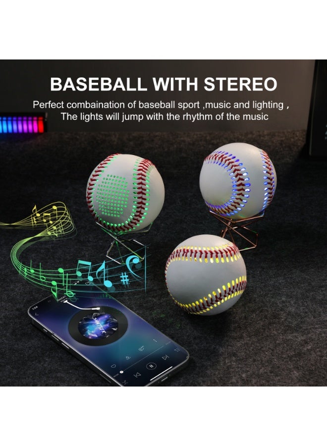 Kiboule Light Up & Glow-in-The-Dark Baseball with Bluetooth Speaker, Sports Gifts for Baseball Fans, Boys 8-12, Teens & Adults, Unique Accessories - Image 2