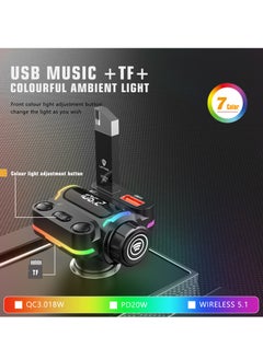 Lenyes Lenyes CA886 HD Lossless Sound Quality Fast Car Charging, Multifuntion WIRELESS 5.1 38W PD+QC3.0,USB MUSIC +TF+Colorful Ambient Light.  - Image 2