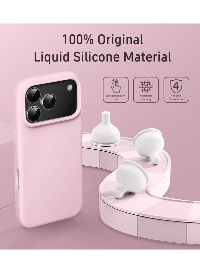 JAJEEK Premium iPhone 17 Pro Case Soft Silicone Full Body Protective Cover – Ultra Slim Shockproof Anti-Scratch Protective Case for iPhone 17 Pro (6.3 Inch) – Lightweight Flexible Silicone Armor with Durable Design for Drop Protection, Comfort & Modern Style – Wireless Charging Compatible - Image 3