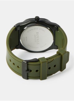 Royale Mega Round Shape Analog Wrist Watch RE222/18 - 40mm - Green  - Image 2