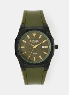 Royale Mega Round Shape Analog Wrist Watch RE222/18 - 40mm - Green  - Image 1
