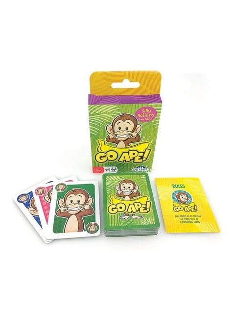 Go Ape! Travel Card Game For Kids Twist On Go Fish Act Out Monkey Picture On Card Ages 4 And Up