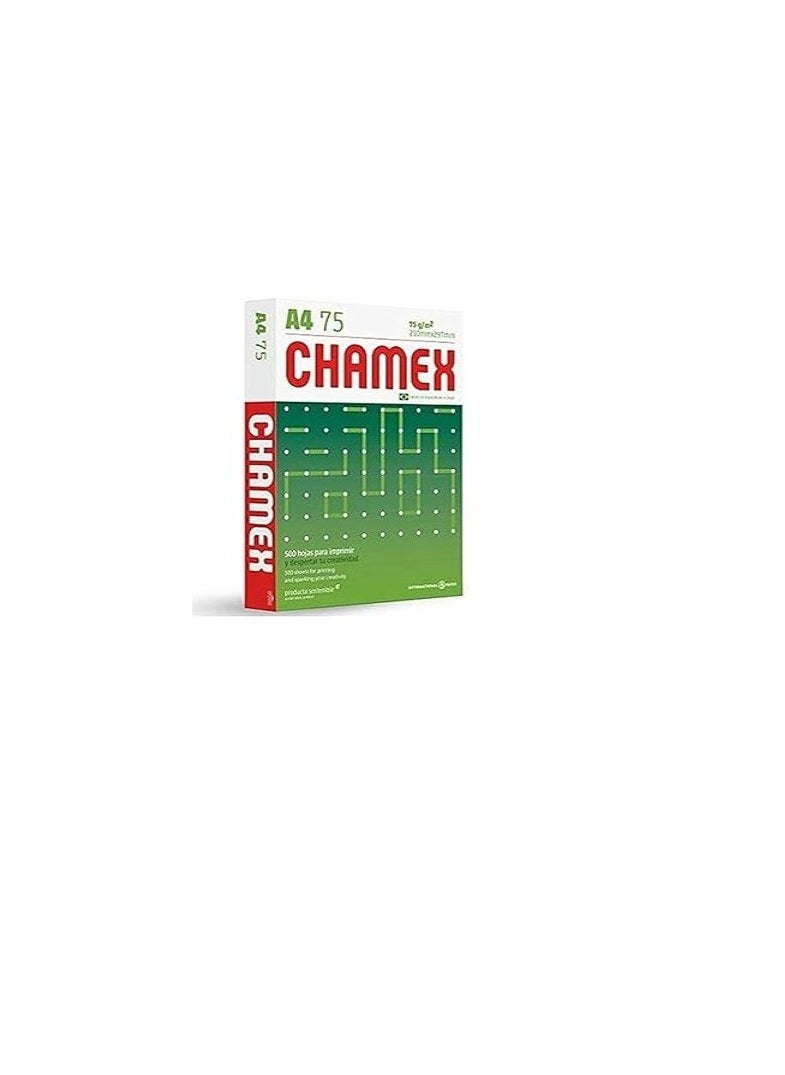 CHAMEX - A4 Paper 75gm - White - Pack Of 500 Sheets - Image 1
