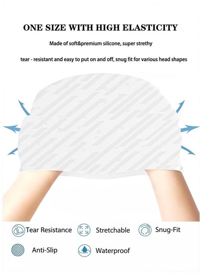 ZNARO 1 Piece Unisex Swim Cap, Waterproof Bathing Cap for Swimming, Adult Swimming Caps Keep Hair Dry for Men Women - Image 4