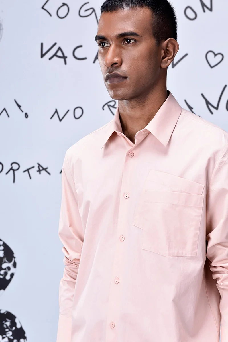 Genes Lecoanet Hemant قميص بقصة عادية بجيوب متداخلة