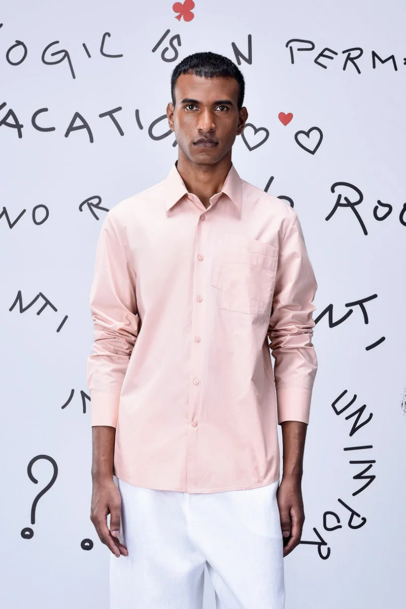 جينات ليكوانت هيمانت قميص بقصة عادية بجيوب متداخلة