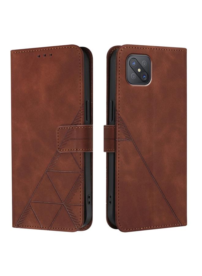 S-TOP Case For OPPO A92s 5G Crossbody 3D Embossed Flip Leather Phone Case - Image 2