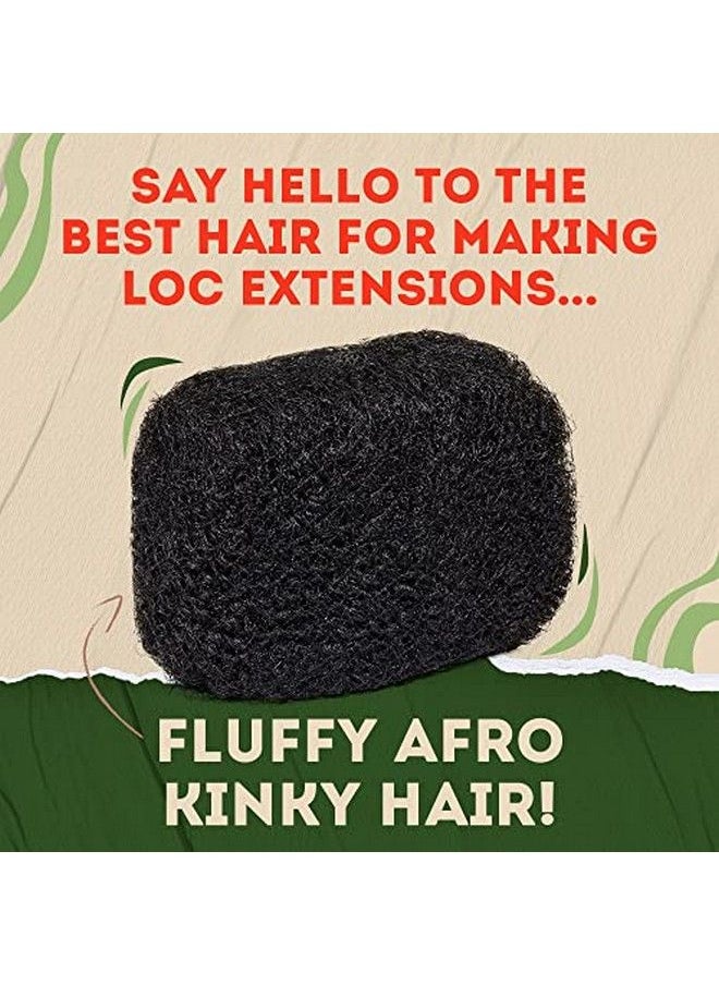Locsanity - Afro Kinky 100% Bulk L Human Hair Braiding Hair For Dreadlocks Loc Repair Dreadlock Extensions Twists Braids 8 Inches Long 1 Oz - Image 1