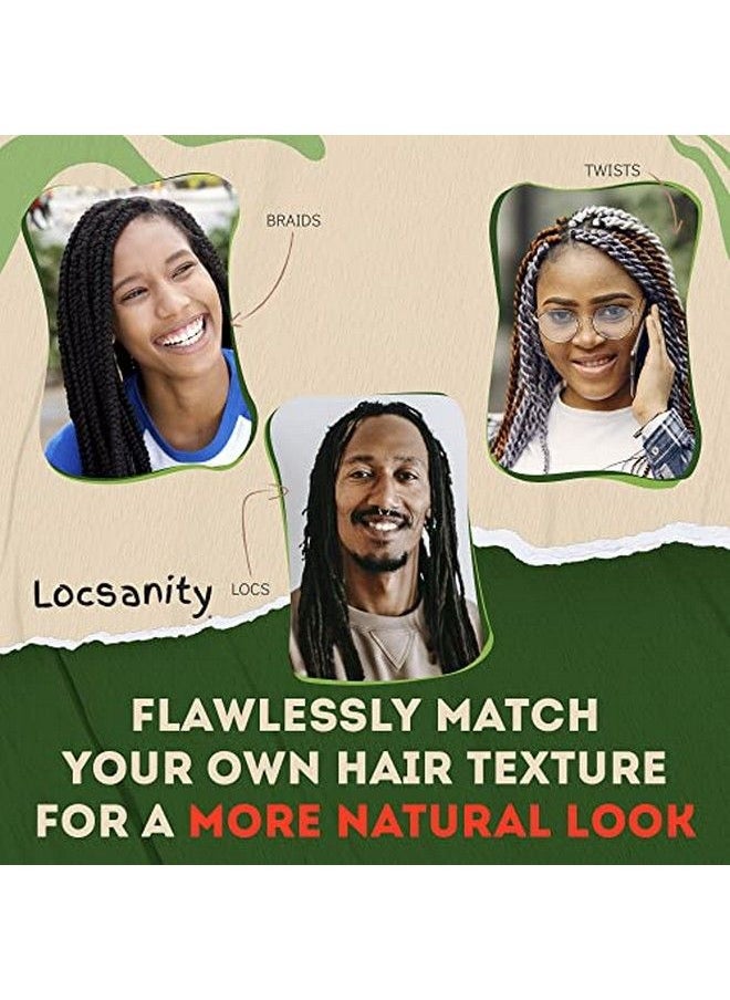Locsanity - Afro Kinky 100% Bulk L Human Hair Braiding Hair For Dreadlocks Loc Repair Dreadlock Extensions Twists Braids 8 Inches Long 1 Oz - Image 1