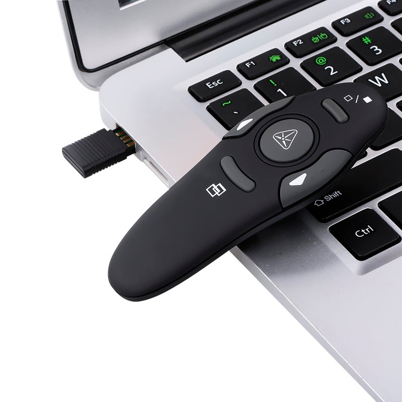 مقدم عرض لاسلكي بمؤشر أحمر ومستقبل لاسلكي USB لويندوز 2000/XP/Vista - Image 4