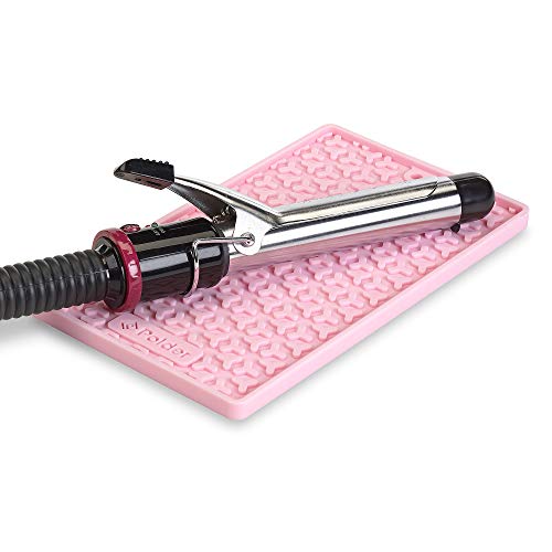 Polder Heat Resistant Hot Mat for Hot Hair Styling Tools (Pink) - Image 2