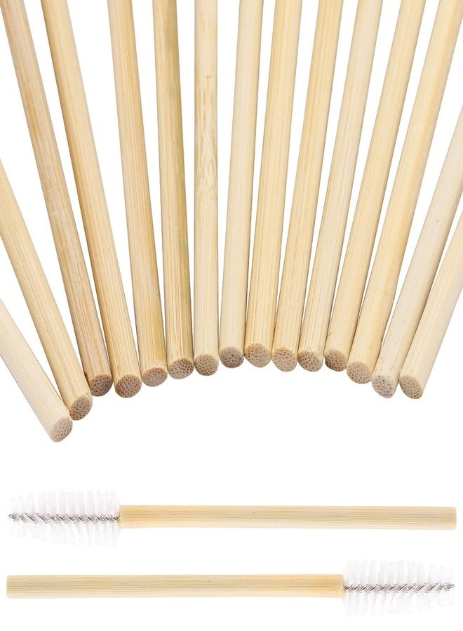 Tbestmax 300 Disposable Mascara Wands Eyelash Brush Spoolies for Eye Lash Extension Eyebrow Bamboo Stick White - Image 4
