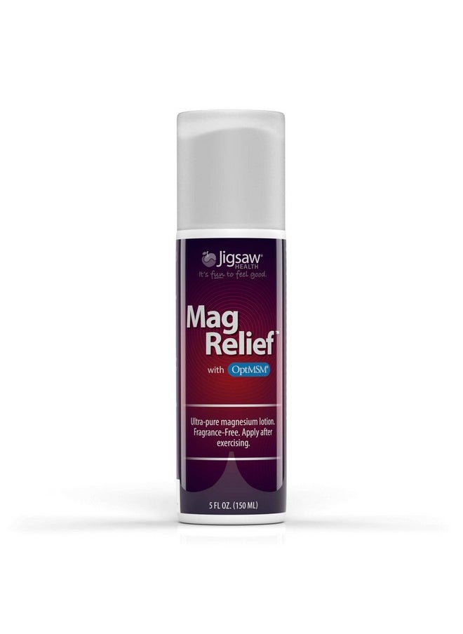Jigsaw Health Jigsaw Health MagRelief | Ultra Pure Magnesium Lotion | With Zechstein Magnesium Chloride and OptiMSM® | Fragrance Free 5 Ounces  - Image 1