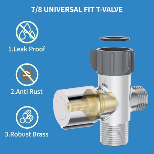 Shineforu Handheld Bidet Sprayer for Toilet,Bidet Sprayer with Stainless Steel Hose for Feminine Wash & Muslim Shower,Adjustable Water Pressure Bidet Faucet Cloth Diaper for Baby Wash (Brushed Nickel) - Image 5