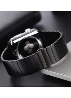 For apple watch band series 6 5 4 se Stainless Steel Link Bracelet for iwatch bands series 3 2 1 38MM/41MM/40MM BLACK