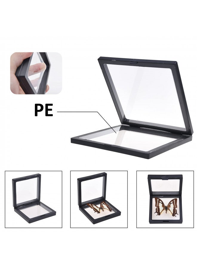 Eco-Fused 3D Transparent Floating Frame - Suspension Display Case for Collectibles, Memorabilia, Decorations - Holders for Coins, Jewellery, Medals (5 Pack) - Image 2