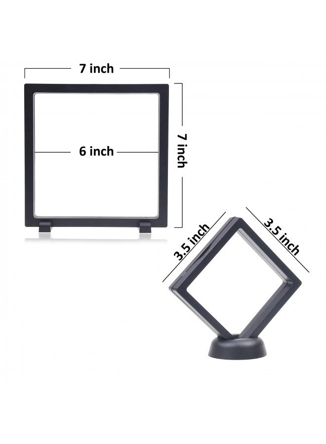 Eco-Fused 3D Transparent Floating Frame - Suspension Display Case for Collectibles, Memorabilia, Decorations - Holders for Coins, Jewellery, Medals (5 Pack) - Image 1