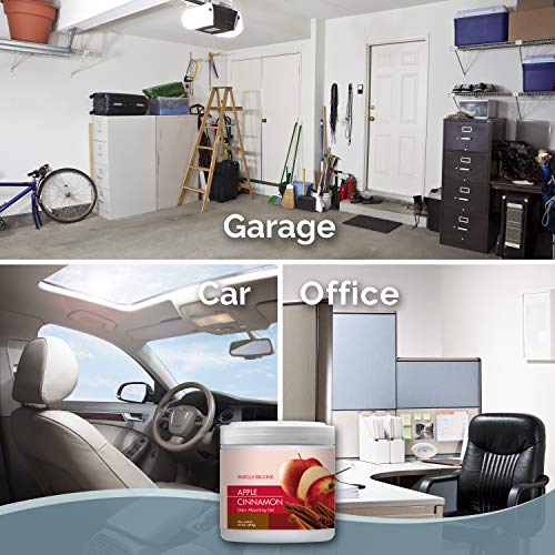 Smells Begone جيل مزيل الروائح SMELLS BEGONE - 15 أونصة، عبوة من 2 - يمتص ويقضي على الروائح في مناطق الحيوانات الأليفة، الحمامات، السيارات، والقوارب - مصنوع من الزيوت الأساسية - رائحة تفاح بالقرفة - Image 5